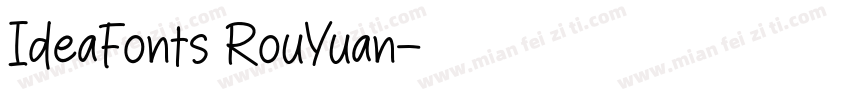 IdeaFonts RouYuan字体转换